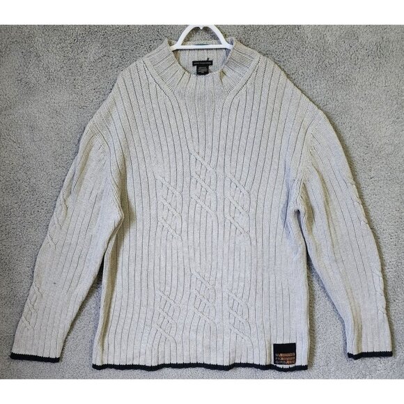 Marithe Francois Girbaud Mock Neck Sweater Y2k Hip Hop Skater Hipster Size XXL - Picture 1 of 12